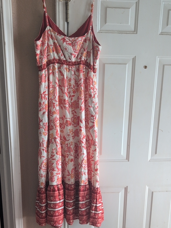 Rachel Zoe Dresses & Skirts - Rachel Zoe Cream and Coral Floral Maxi Dress